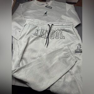 Kangol Grey Crewneck and Sweatpants Set